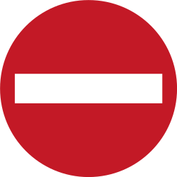 no entry
