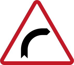 warning curve ahead