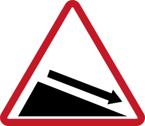 steep descent