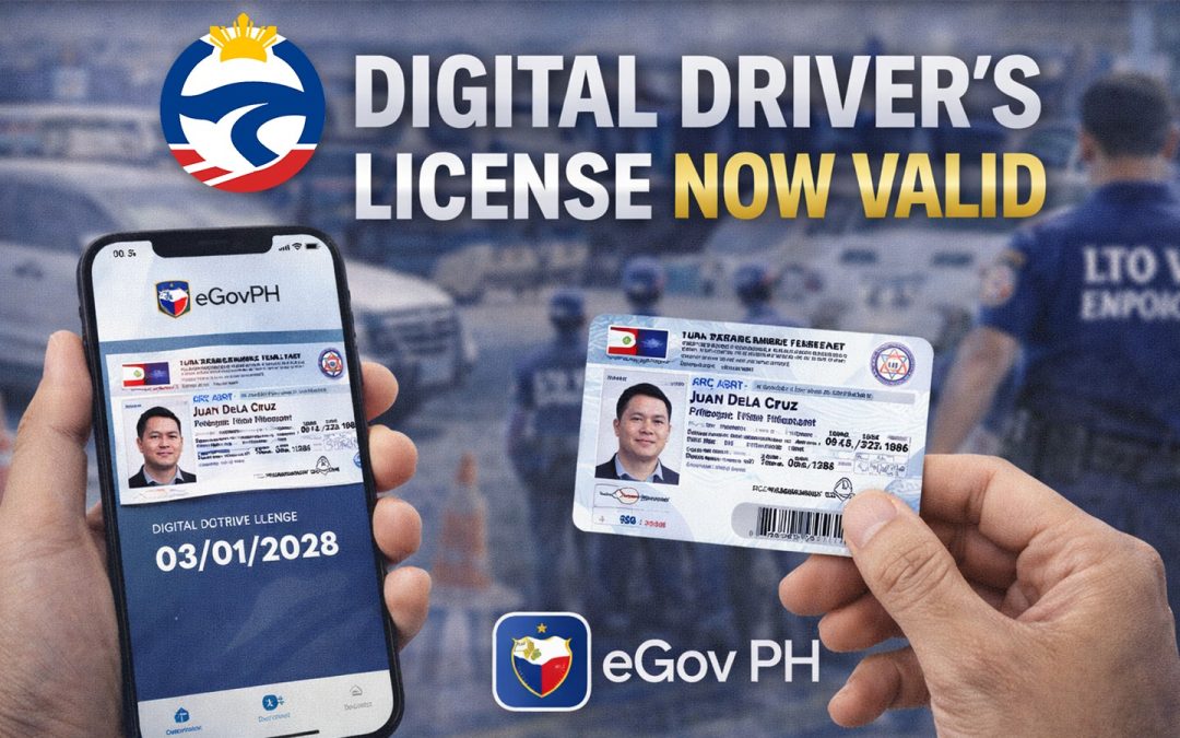 Digital Drivers License now on eGov valid