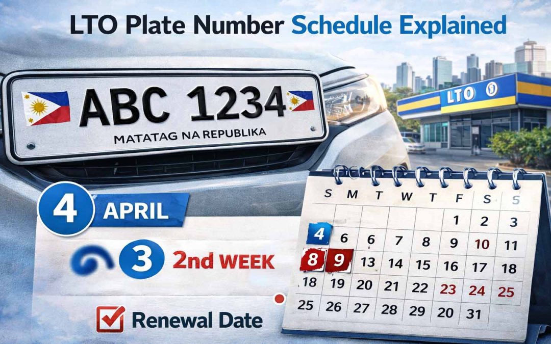 LTO Plate Number Schedule Explained