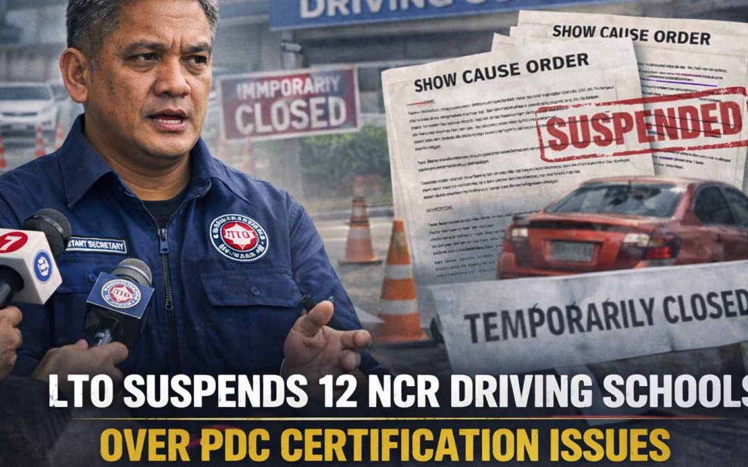 LTO Suspends 12 Driving Schools Over PDC Certificate Irregularities