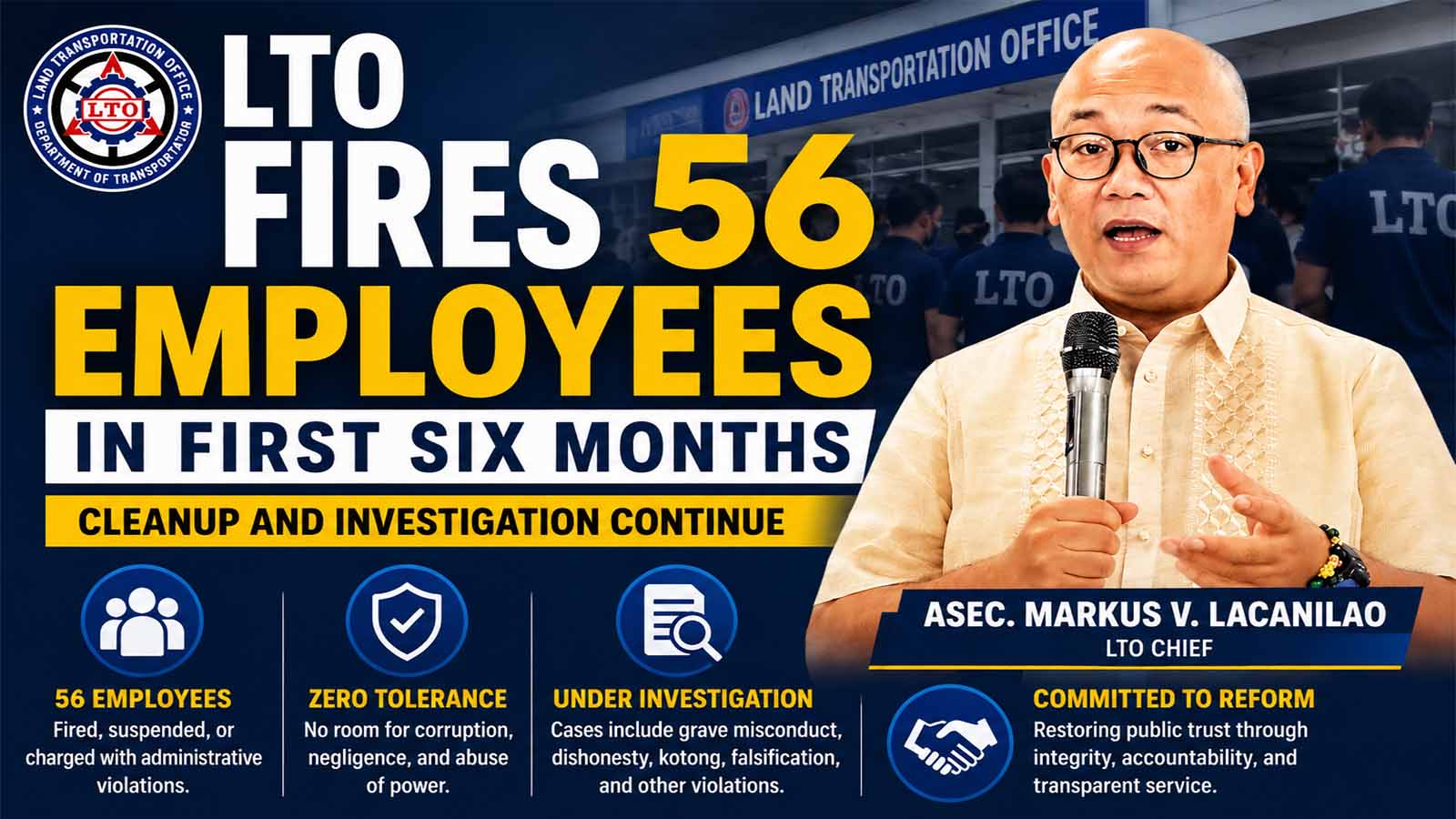 LTO anti corruption campaign