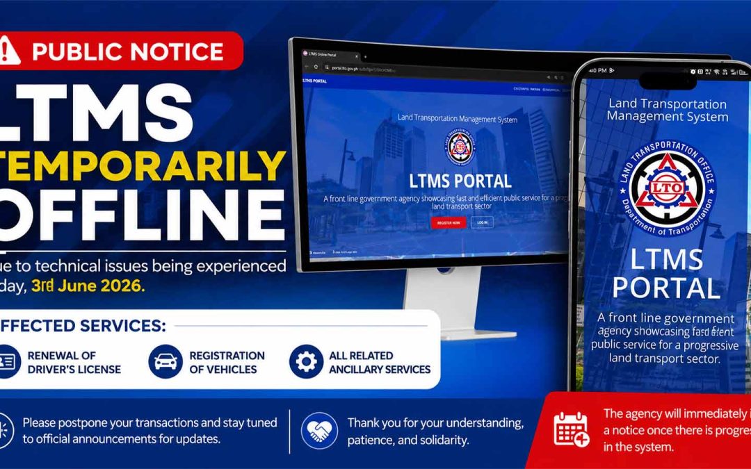LTMS Temporarily Offline
