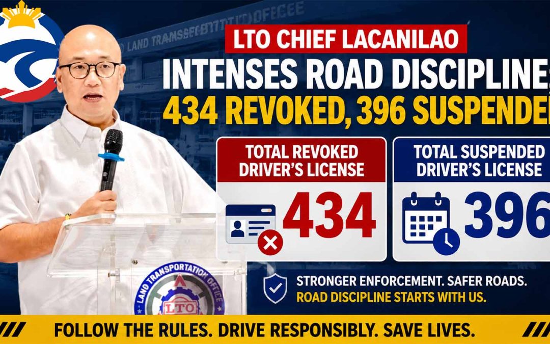 LTO Revokes & Suspends Licenses in Road Safety Crackdown
